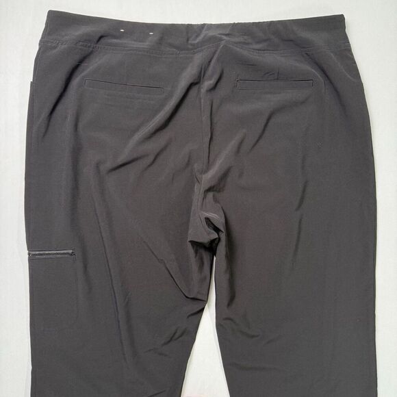 Chico's Zenergy Athletic Pants Sz 3.5S (18S) Pull On Stretch Straight Leg Black - Picture 5 of 12